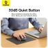 Baseus F02 Ergonomic Dual-Mode Wireless Mouse | Bluetooth 5.2 and 2.4Ghz Connectivity, Silent Buttons, 5 DPI Modes - Black